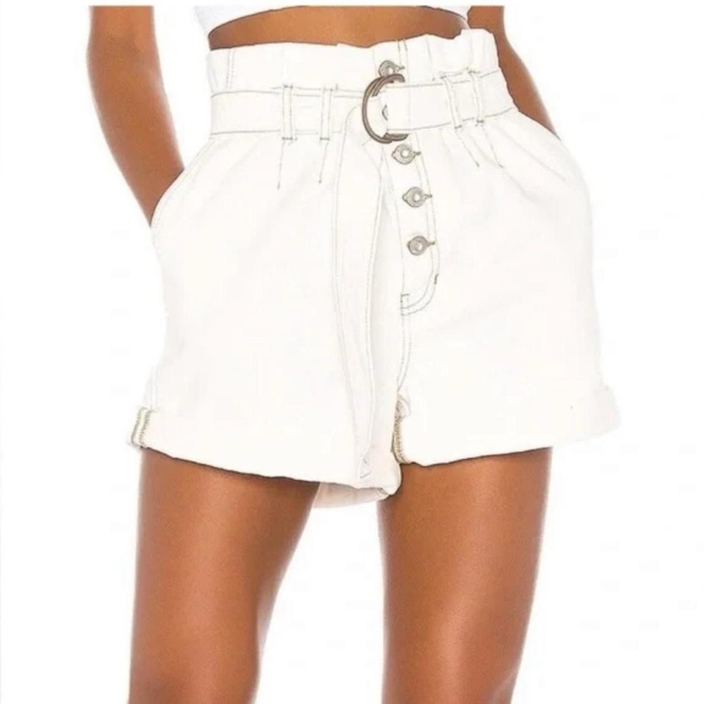 Free People Cindy Utility High-Waisted Shorts